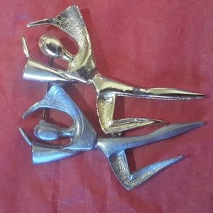 Silver and Gold Brooch